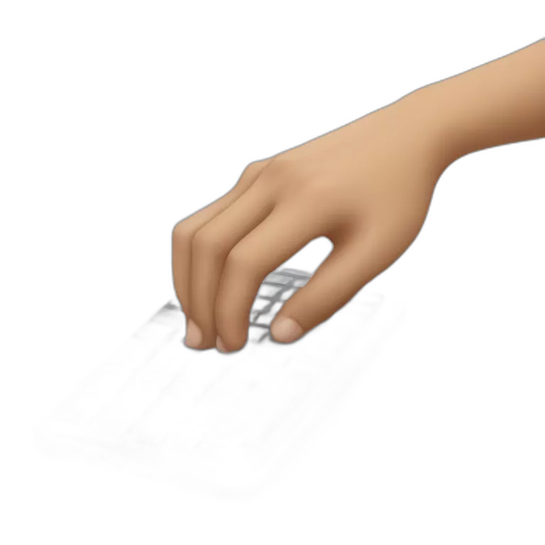 a hand holding a smartphone and typing into the smartphone keyboard