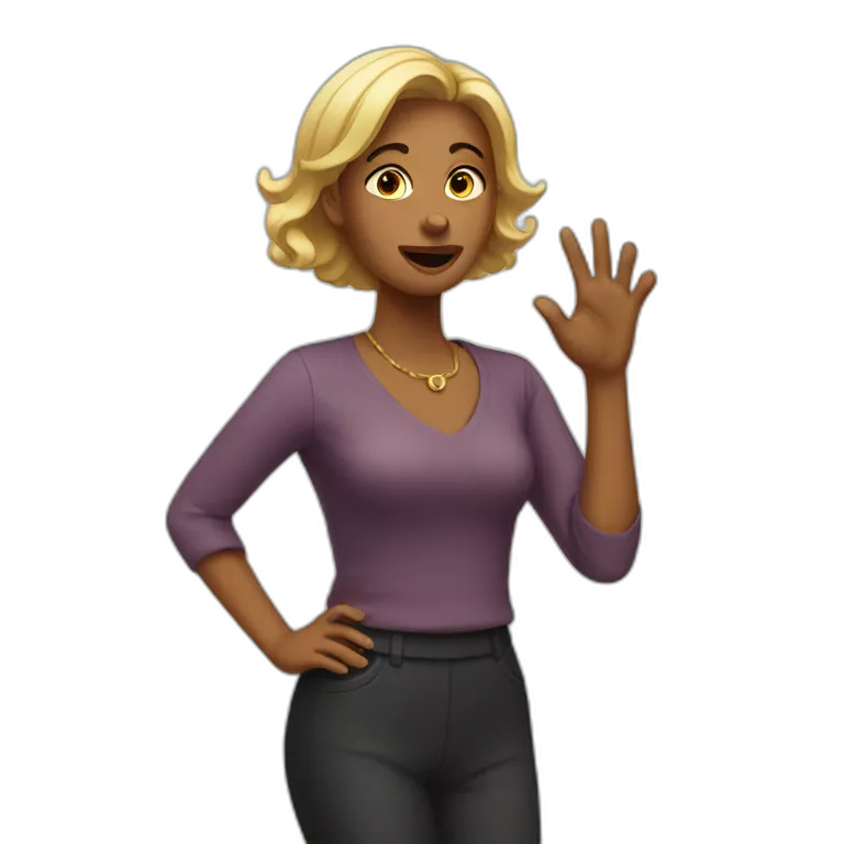 Woman Gesturing No