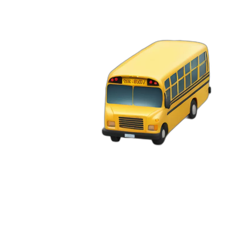 Bicyclist avoiding menacing bus bus is in picture about to run over