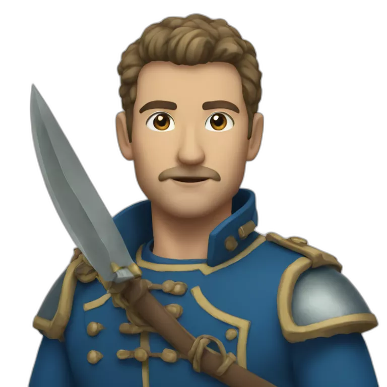 blauer Haken