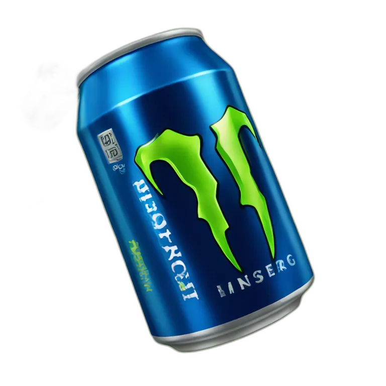 Monster energy lata Azul