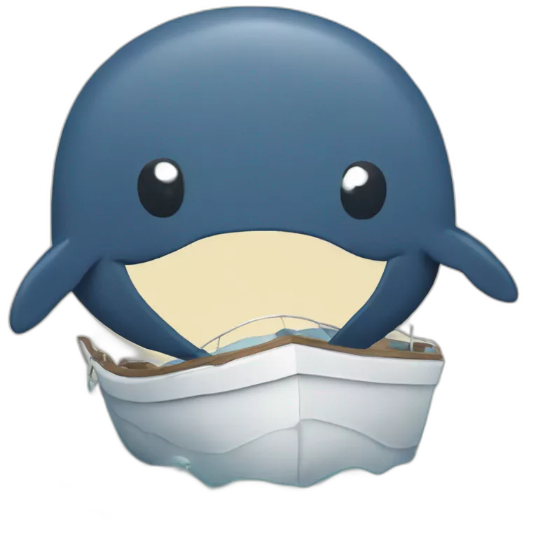 hmm i find a  boat but a whale is down in the next path hmm a whale say anything