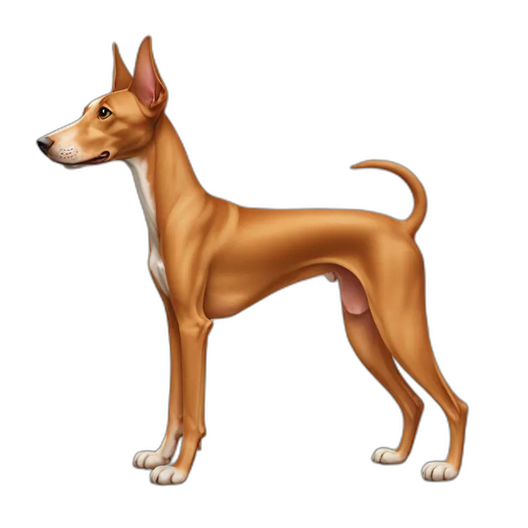 Pharaoh hound dog full body