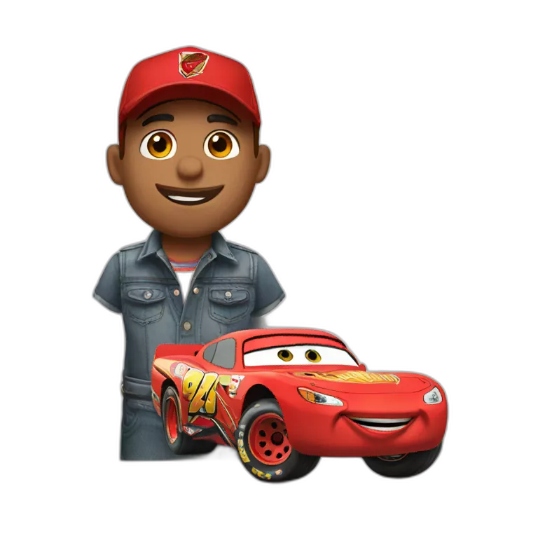 El rayo mcqueen emoji Copy Paste