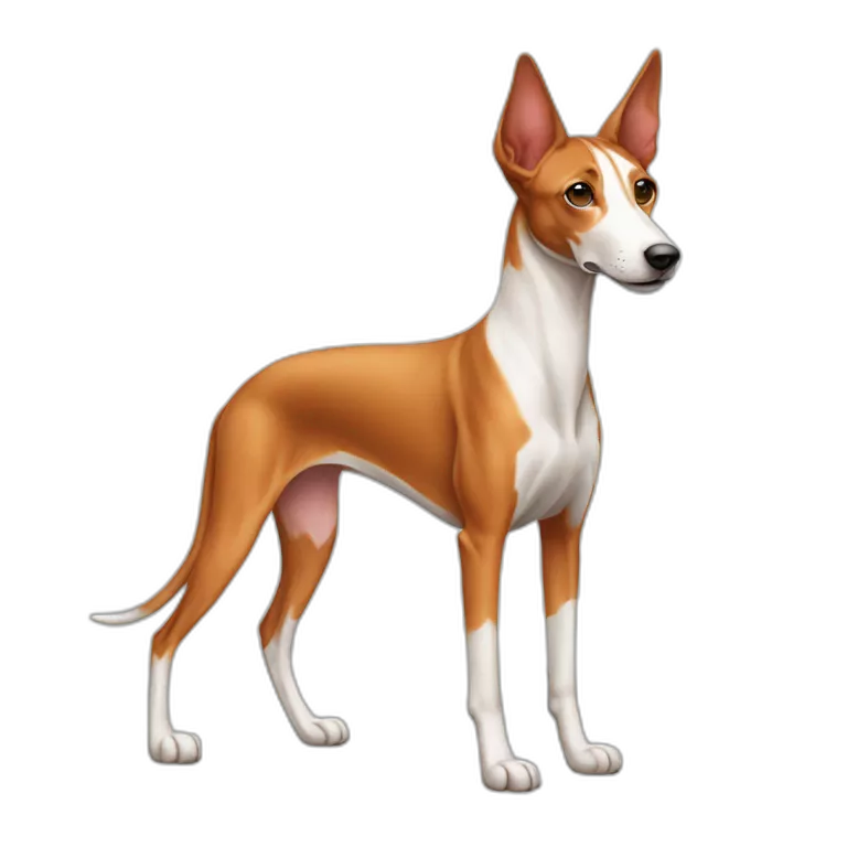 Ibizian hound dog full body