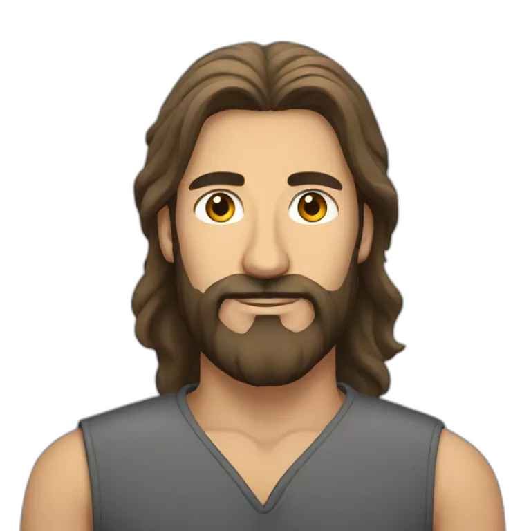 Dagestan man with beard and long side hair