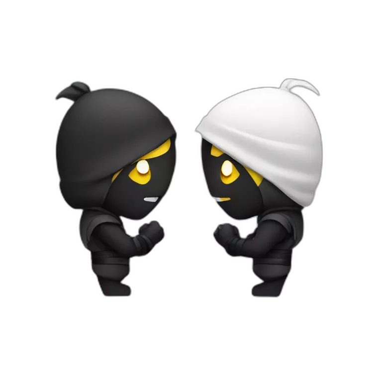 Ninja talking to another ninja