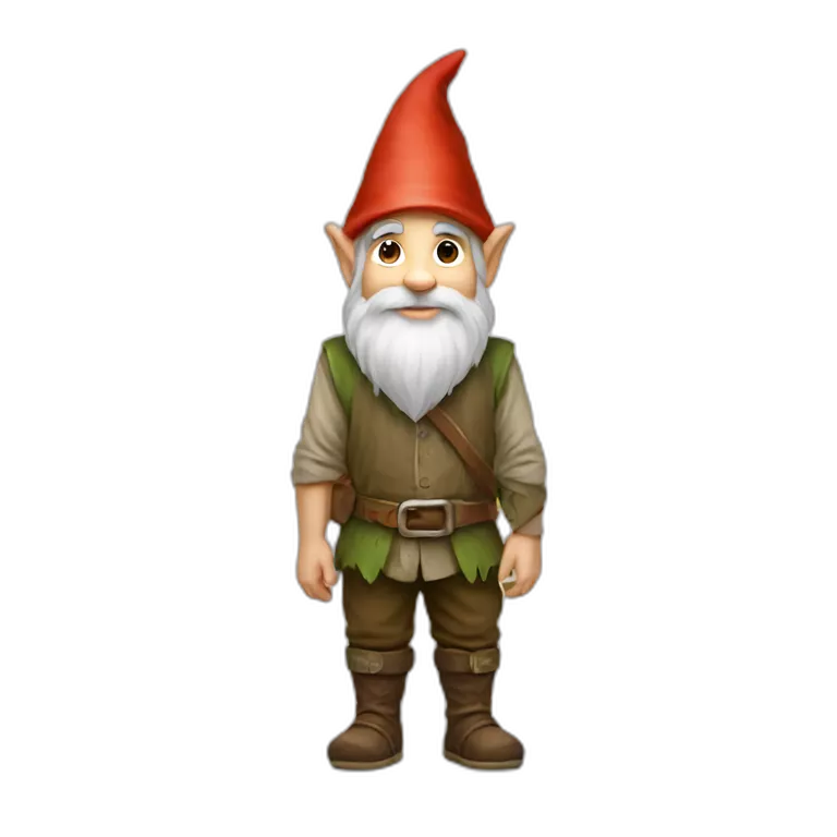 Male gnome full body