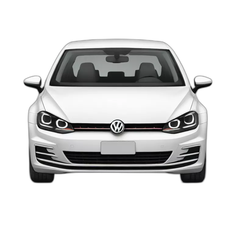 volkswagen golf mk7 white side view