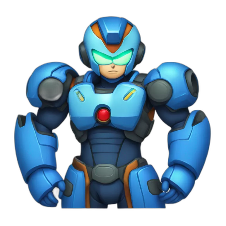 Megaman x con ropa