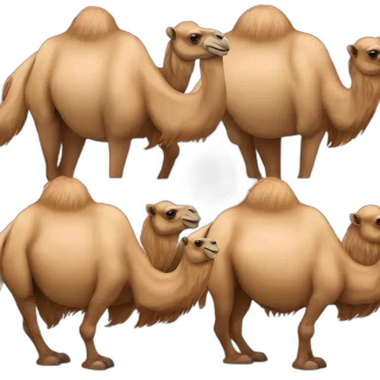 Conjoined bactrian camels