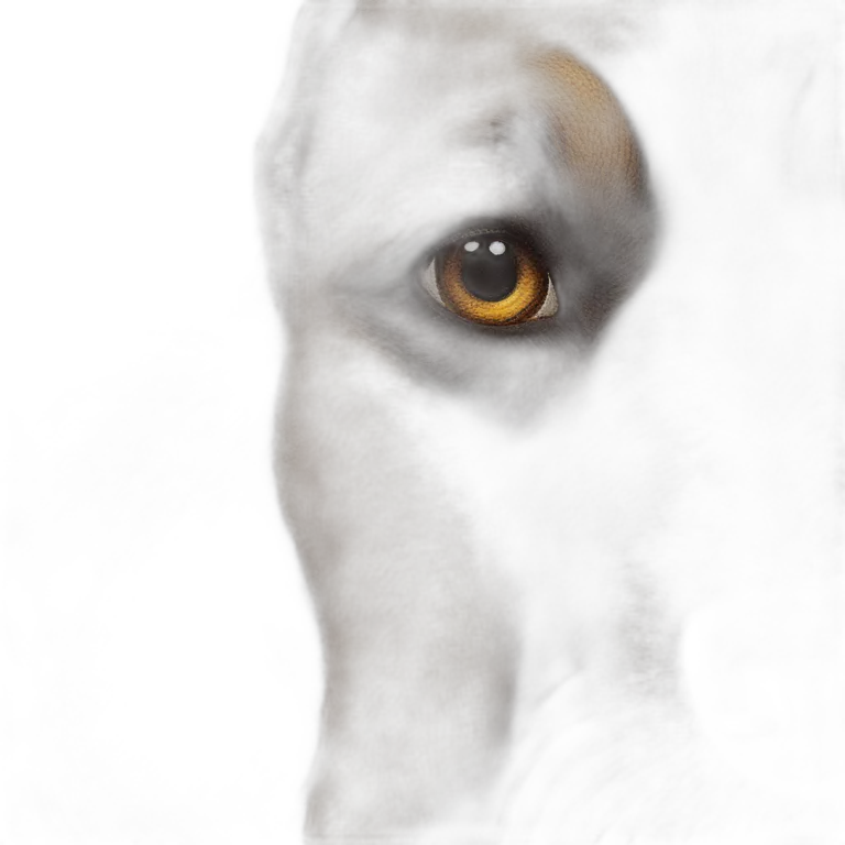 loyal dog on canvas