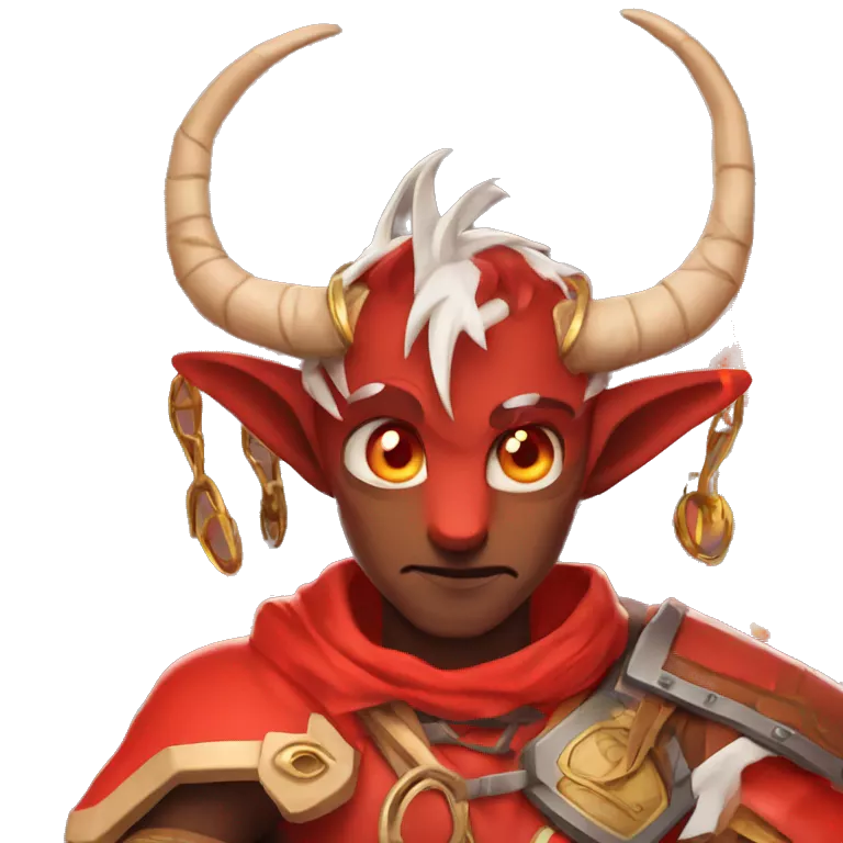 demon boy parody costume portrait