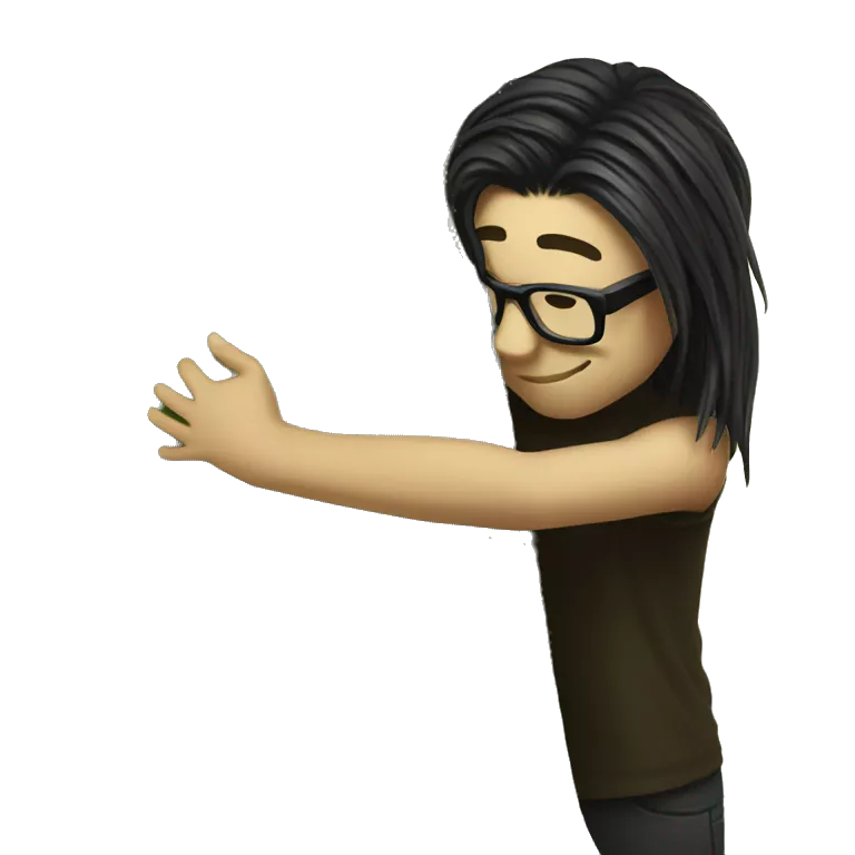 Skrillex hugging a tree