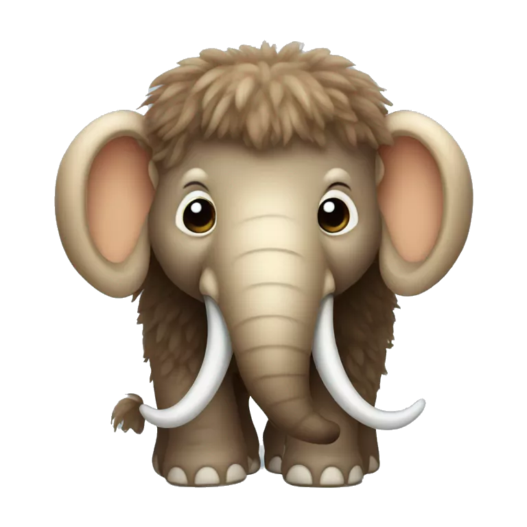 cute baby wooly mammoth
