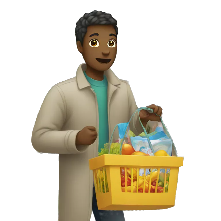person shopping at the supermarket