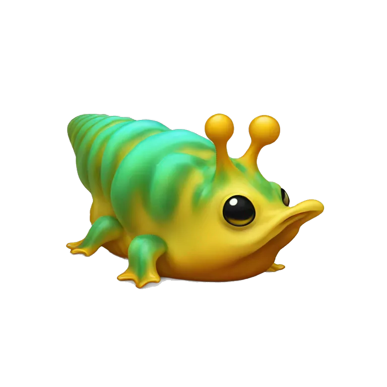 Sea slug on cardinal bird