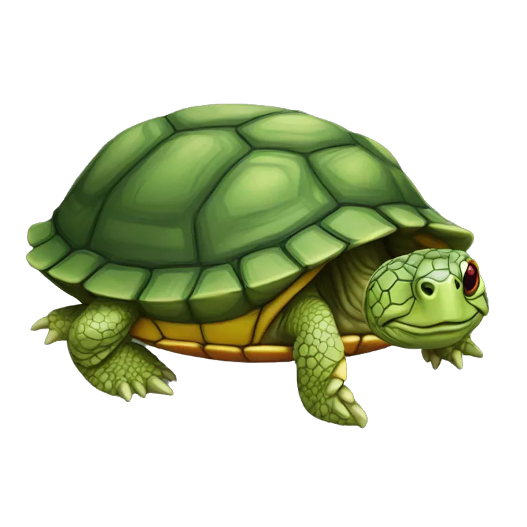 Red-eared slider turtle terrapin