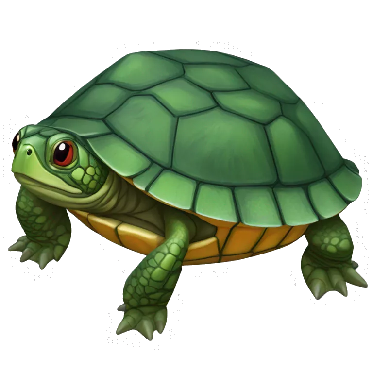 Red-eared slider turtle terrapin