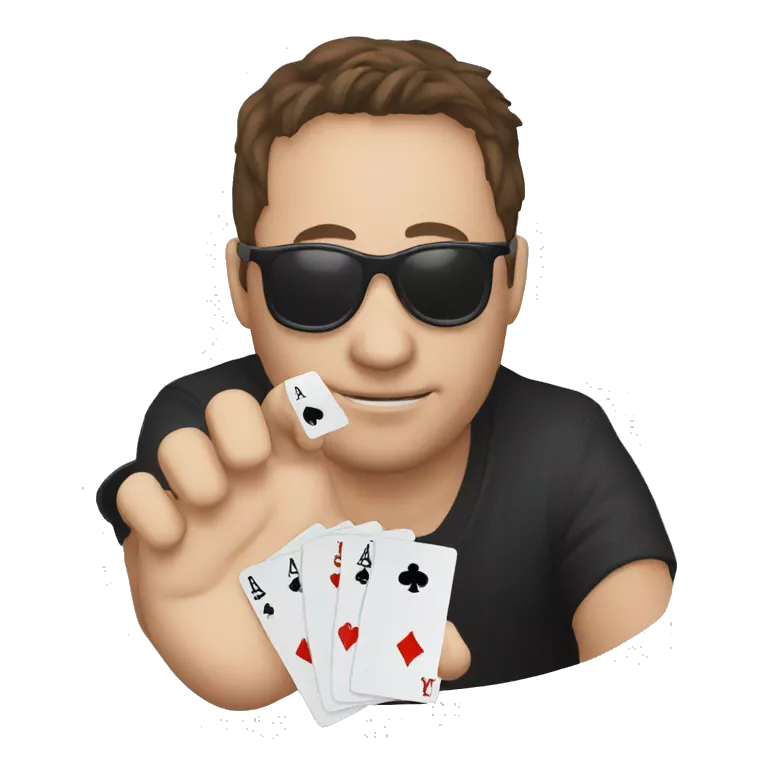 please create a cool poker chip as a emoji