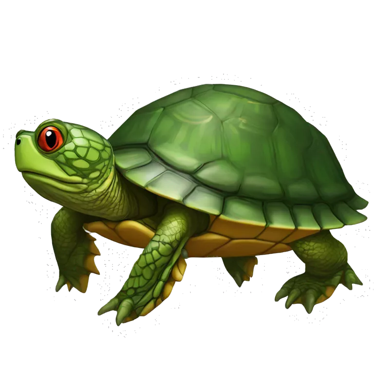 Red-eared slider turtle terrapin