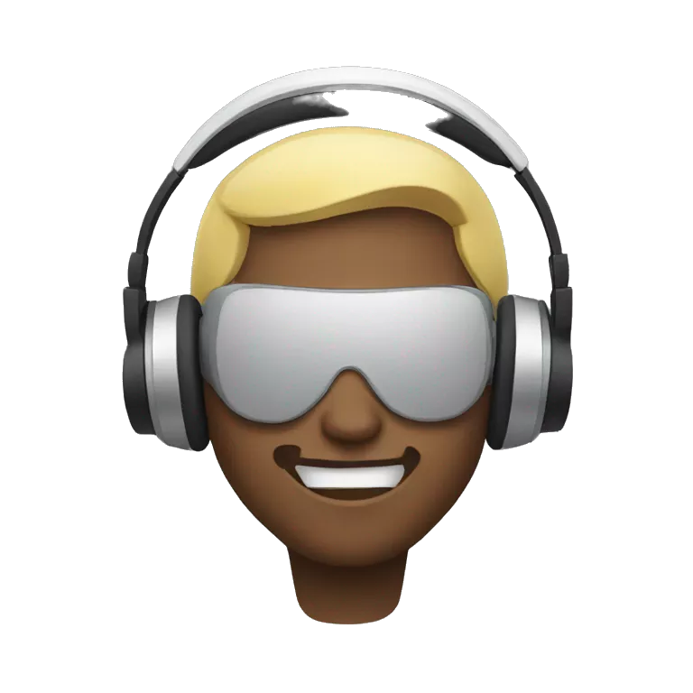 man wearing headphones with explosion face while wearing headphones
