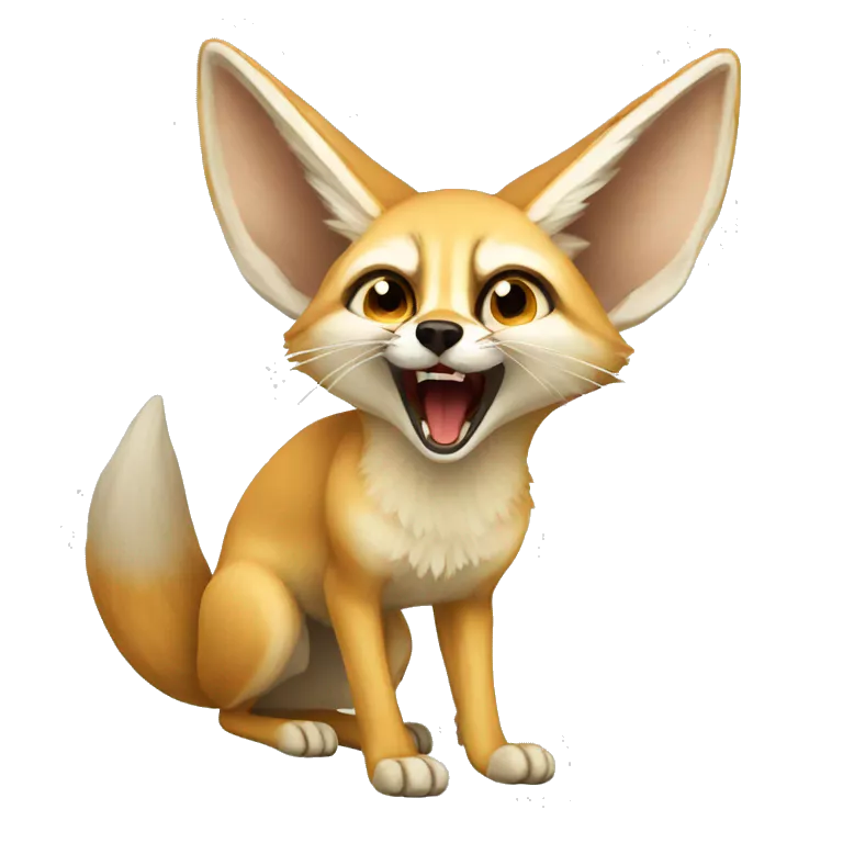 fennec fox that's yelling