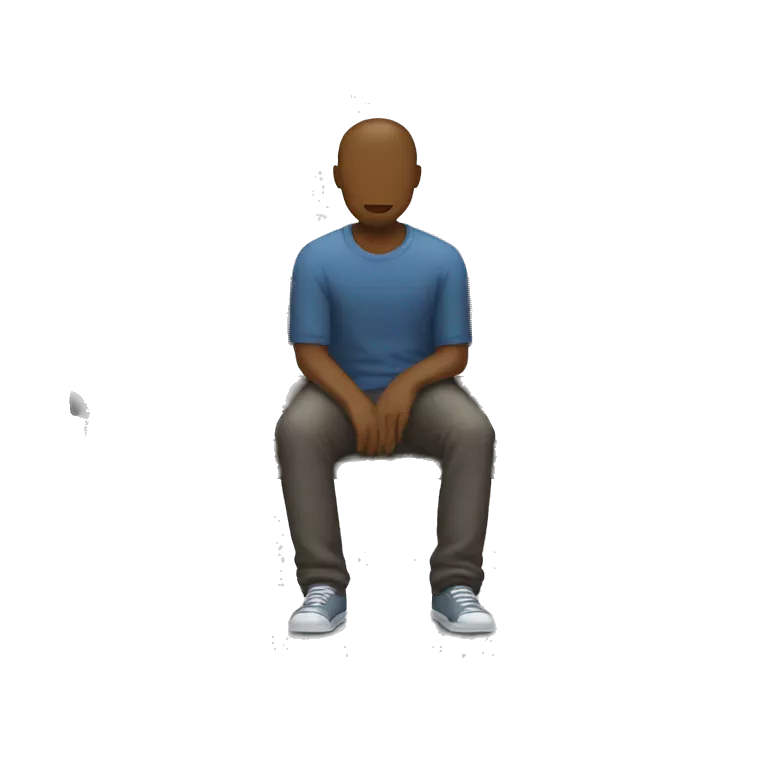 man sitting alone on bench