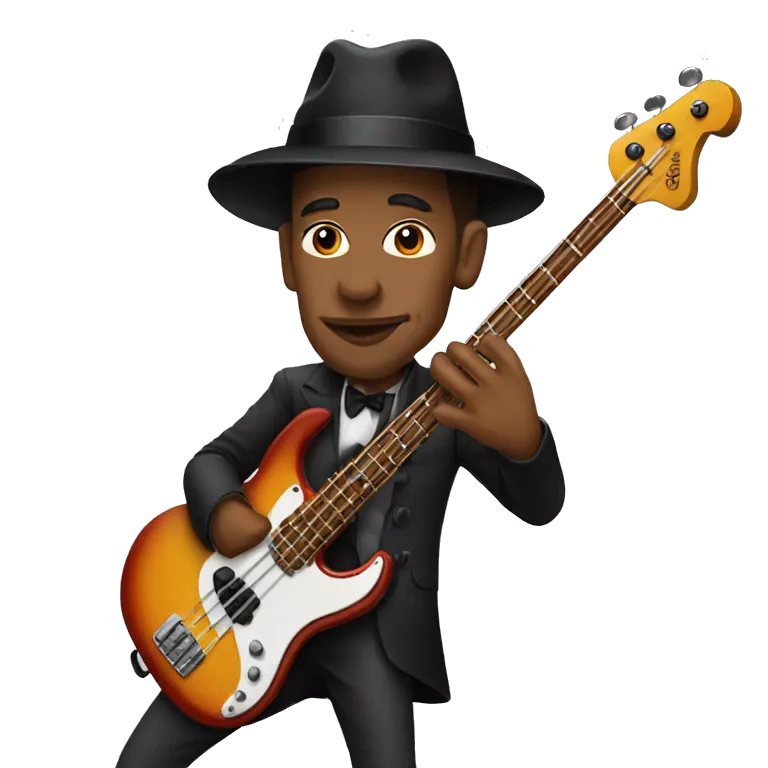 Marcus Miller bassist, playing bass guitar, with porkpie hat