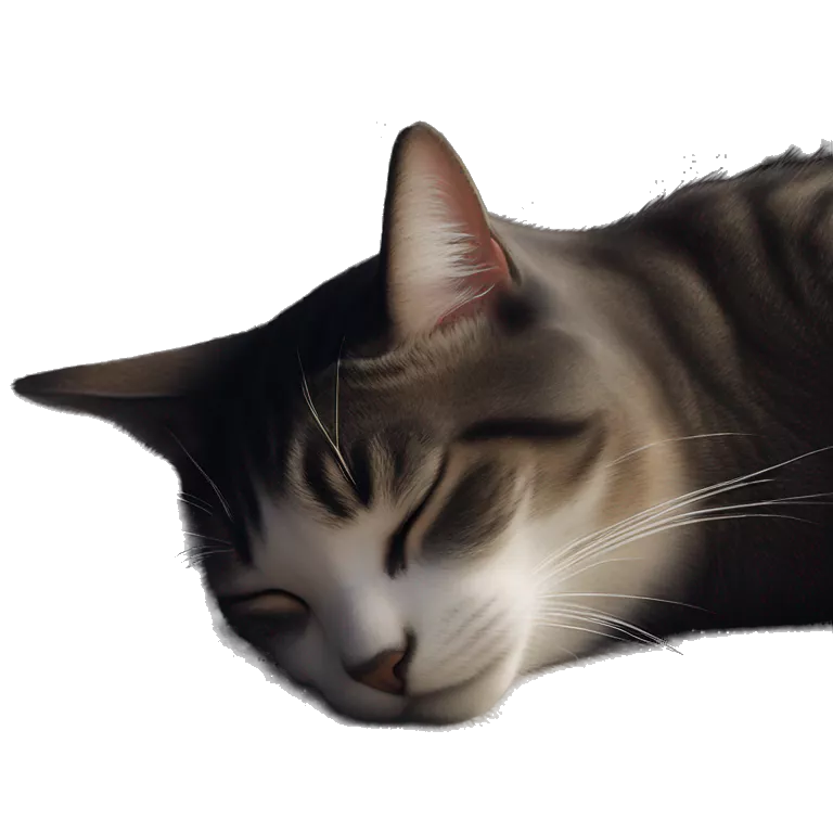 calico cat peacefully sleeping peacefully