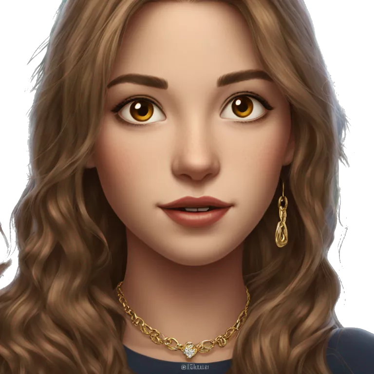 elegant brown hair portrait pose