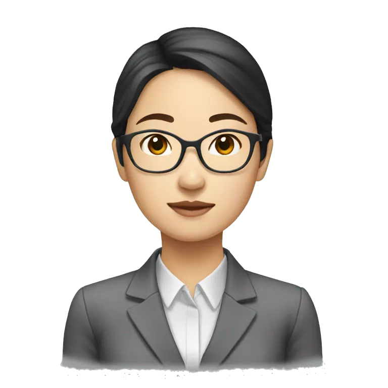 young asian woman office worker