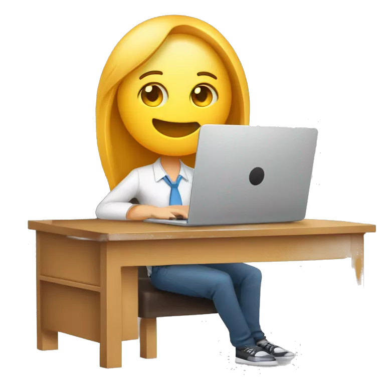 Person sitting in a desk with an open laptop that has written “efarmermac.com” on the open cover and besides the laptop a thick book labeled “SSG 77pgs” on the spine and a phone.