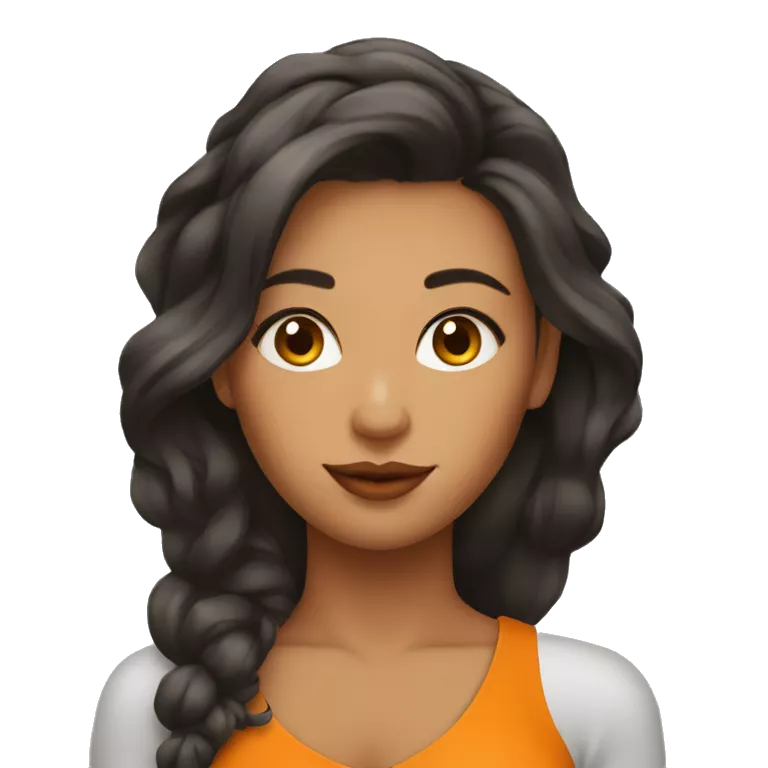 mujer con cabello naranja, labios grandes y mirada hermosa