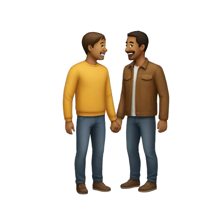 two people meeting