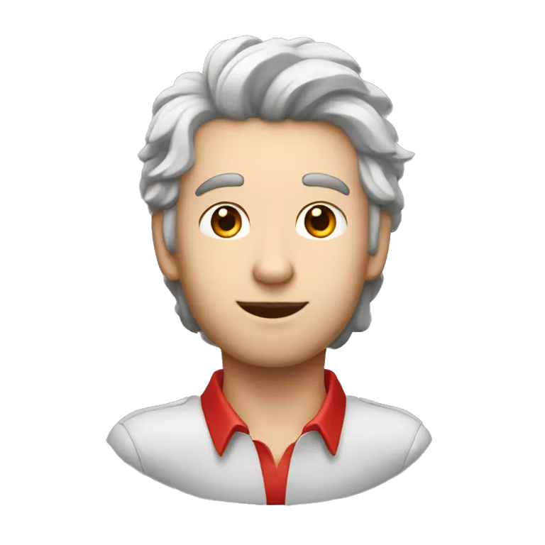 quiero una imagen de un chico con pelo blanco  con rojo con orejas de lobo