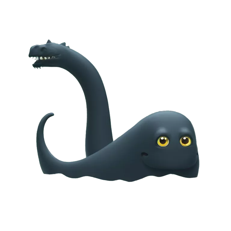 Black Loch Ness monster