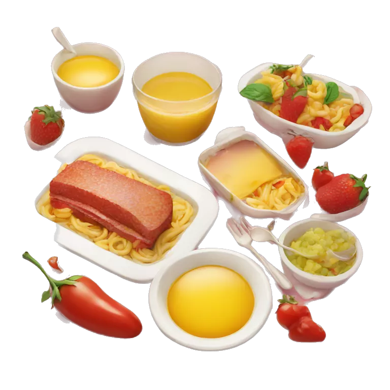 mouthwatering delicious food still life