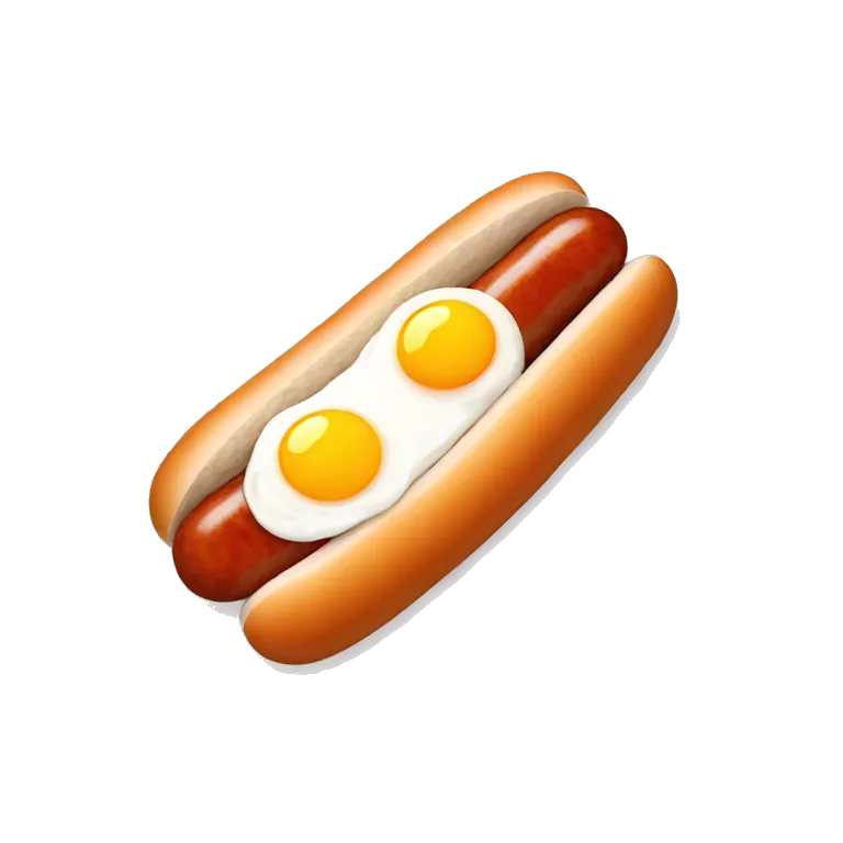 Sausage with rice and egg