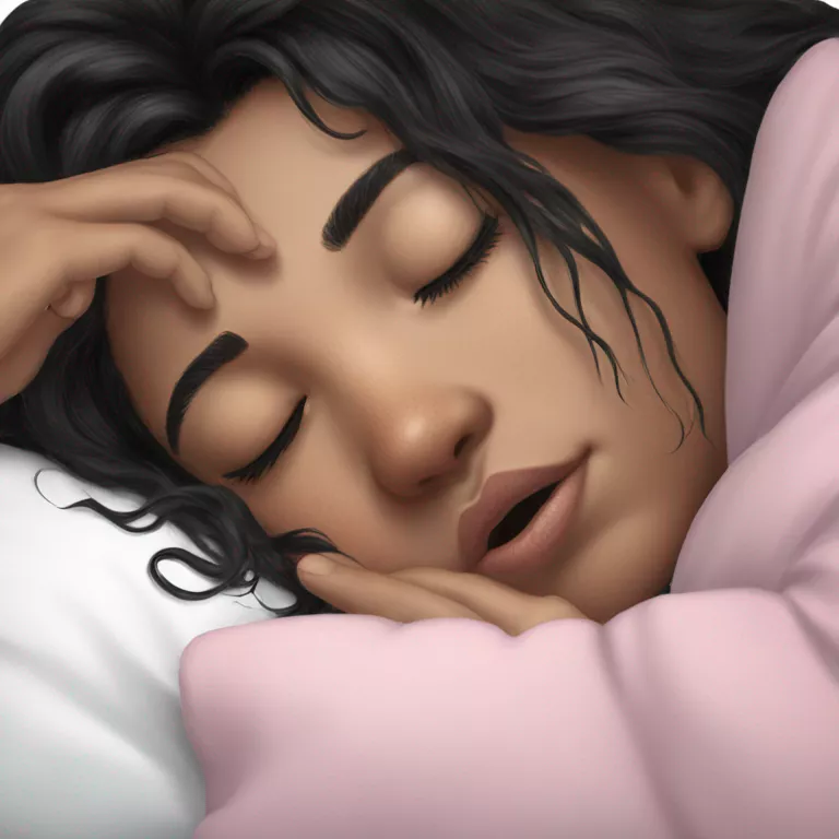 girl sleeping peacefully with eyes closed