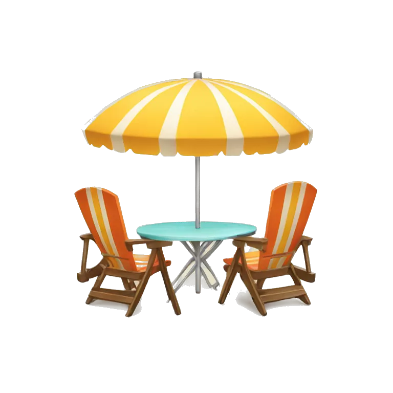beach table with chair with Beach umbrella