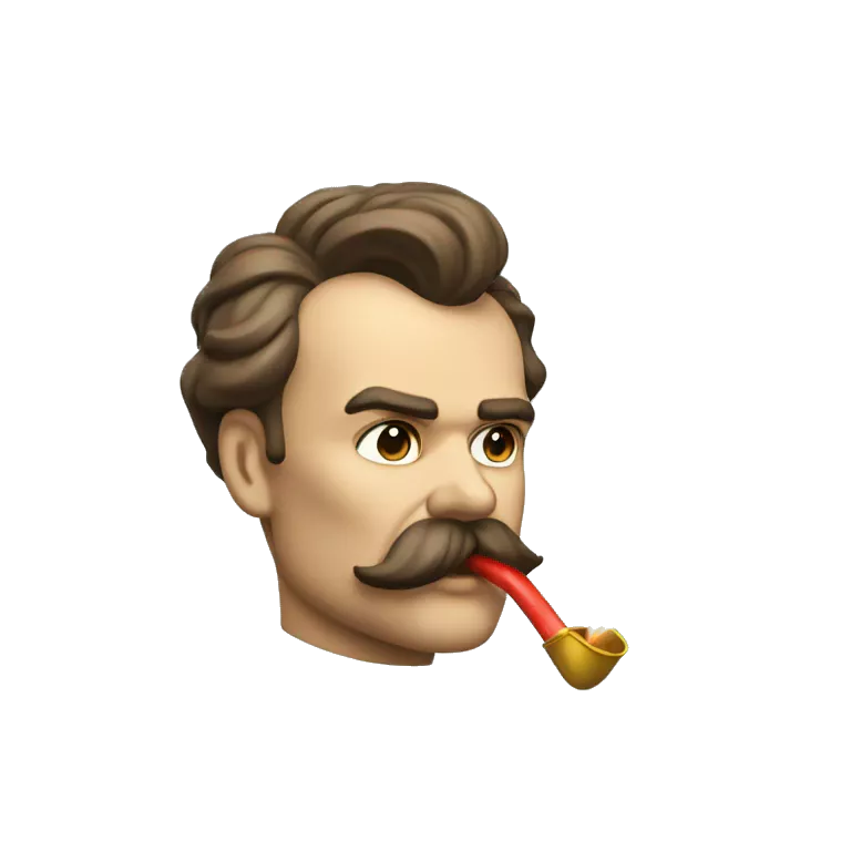 nietzsche blowing birthday blower