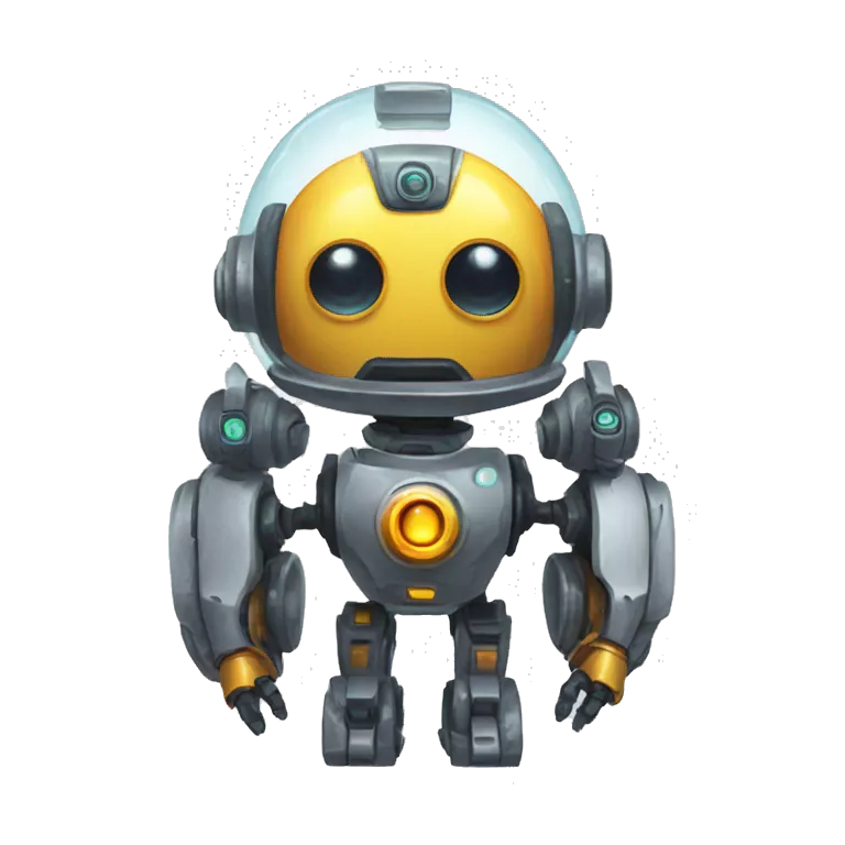 Vault bot as a cute assistant bubble bot