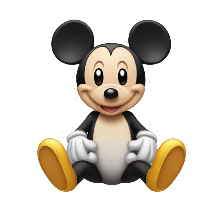 mickey con orejas de conejo