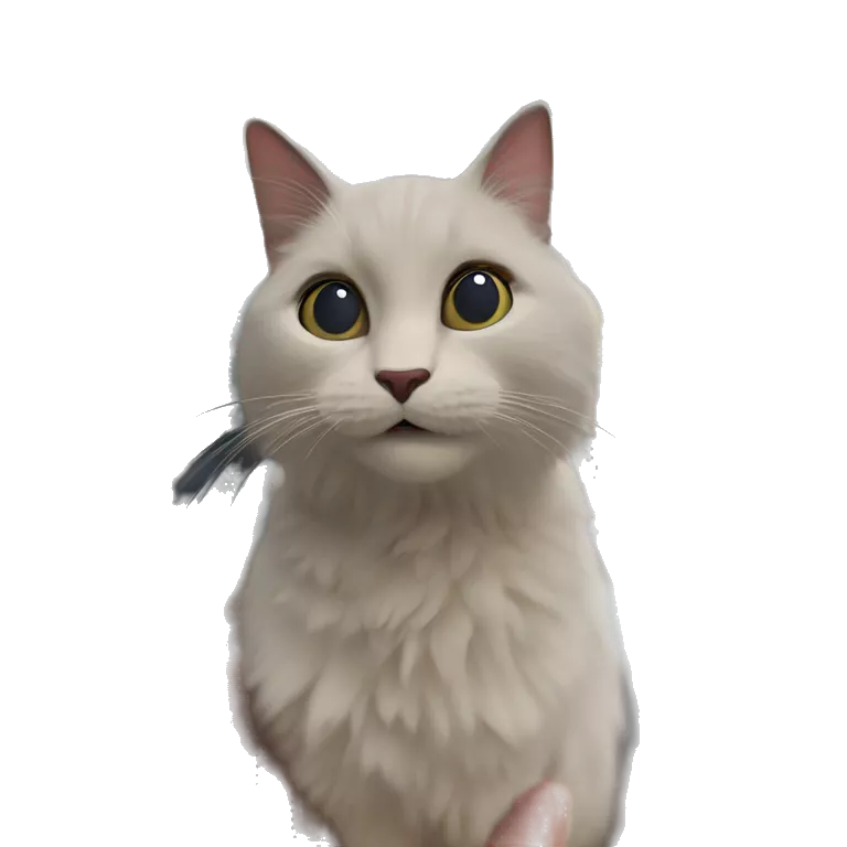 curious cat meets your gaze