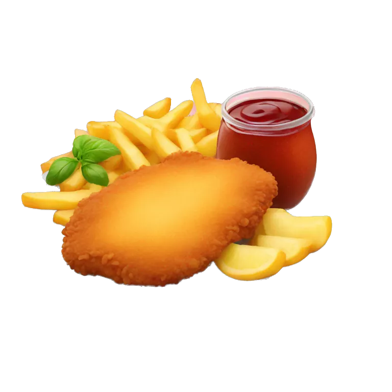 Schnitzel mit Pommes