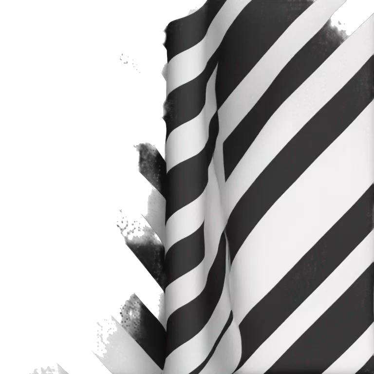I want an unfold flag with black and White stripes. And I want a White rectangle in the top left corner