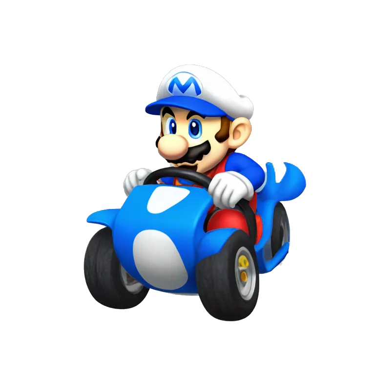 blue yoshi mario kart 7