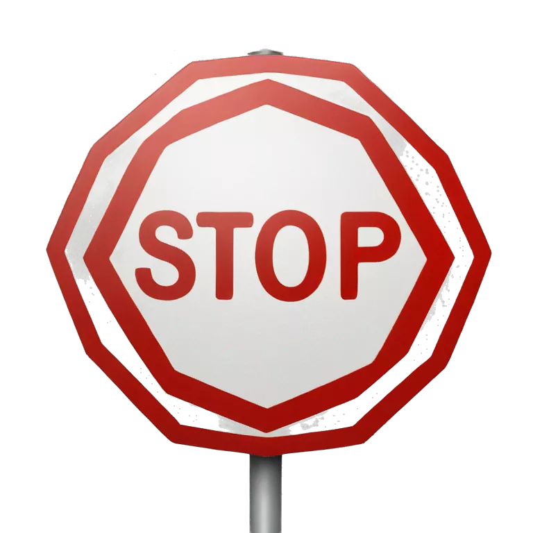 stop sign with the word Stop in white
