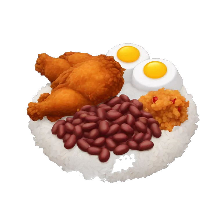 Red Beans and Rice with fried Chicken
